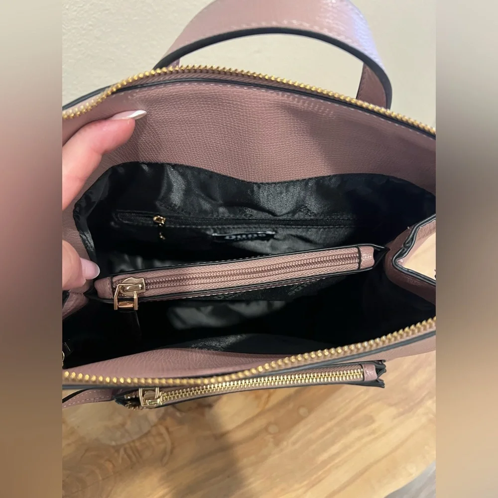 Dune London Muave Convertible Backpack with Gold Accents